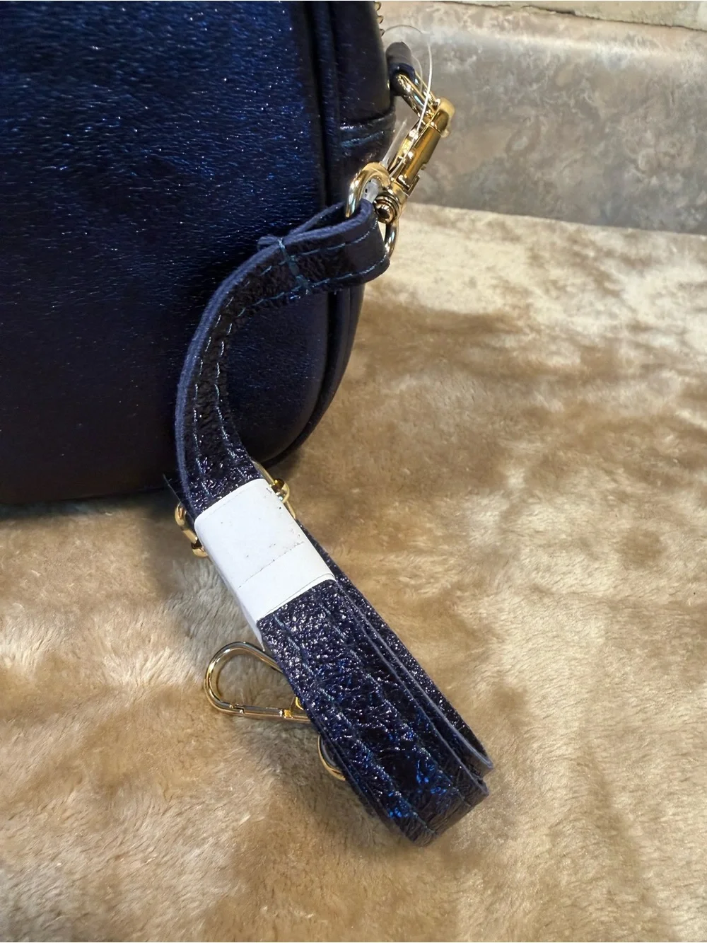 Marlon Made In Italy Navy Blue Crossbody Bag — Sleek Everyday Shoulder Bag